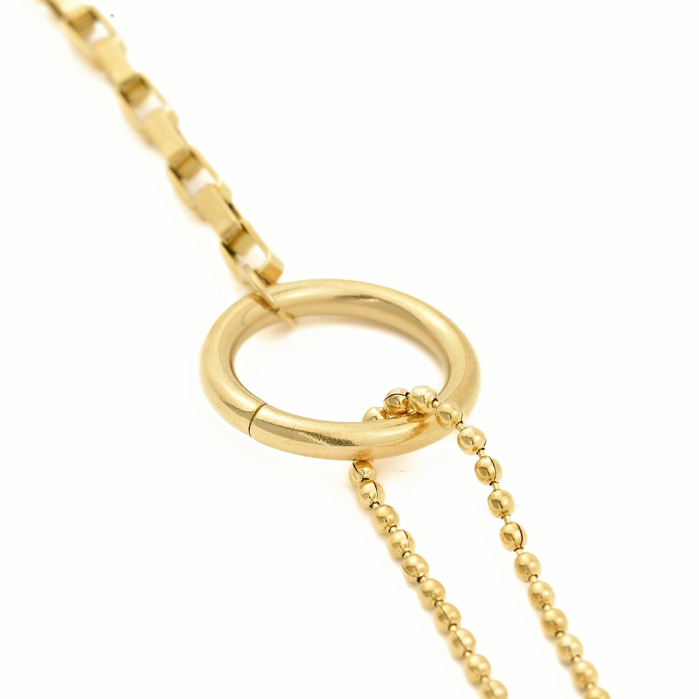 Circle Link Bracelet, Waterproof Mixed Chain Bracelet