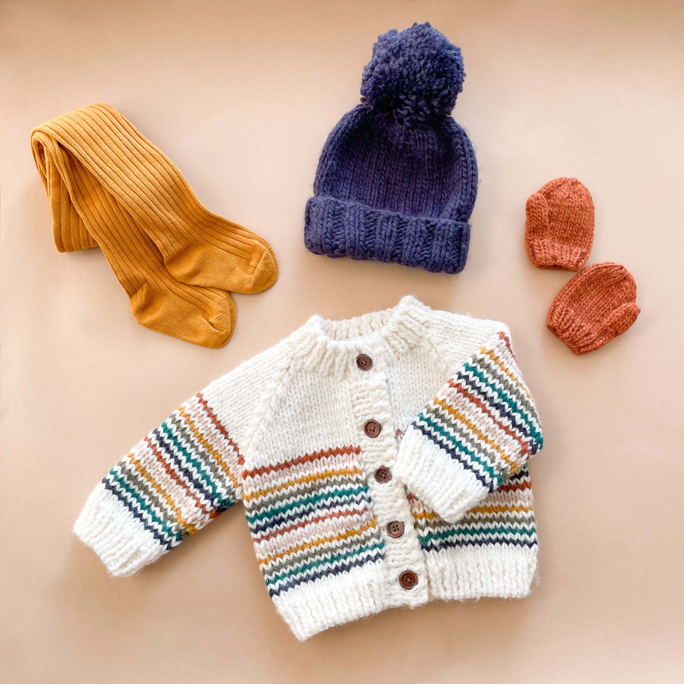 Retro Stripe Baby Sweater