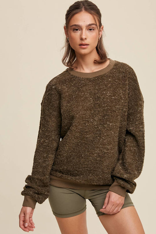 Boucle Pullover Sweater