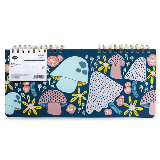 Mushroom Bloom 2-Year Undated Productivity Desk Planner