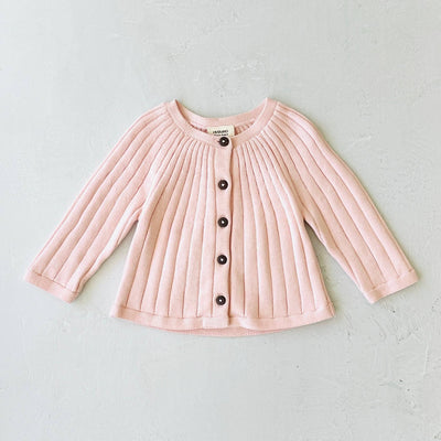 Milan Pastel Rib Knit Baby Cardigan