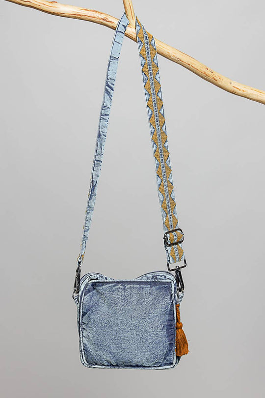 Boheme Denim Mini Crossbody Bag