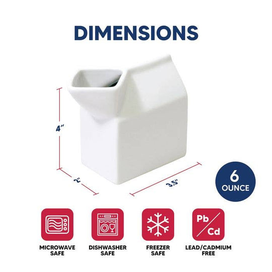 Ceramic Milk Carton Creamer