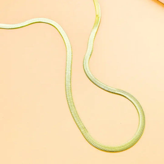 Gold Flat Snake Chain