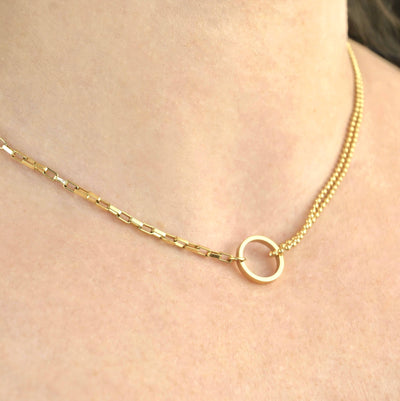 Waterproof Asymmetrical Circle Choker