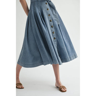 Denim Button Down Shirt Dress