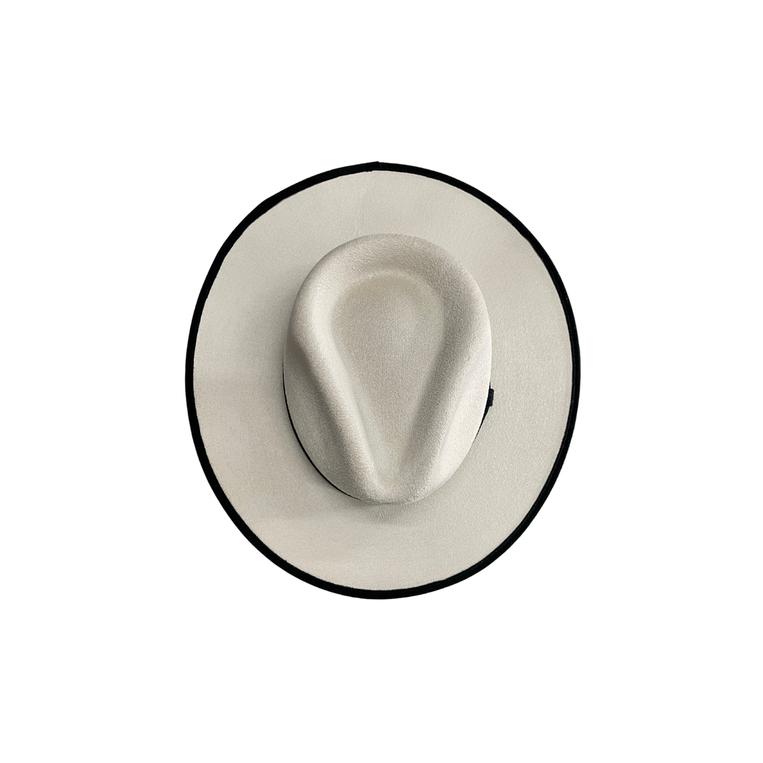 Two-Toned Vegan Suede Hat