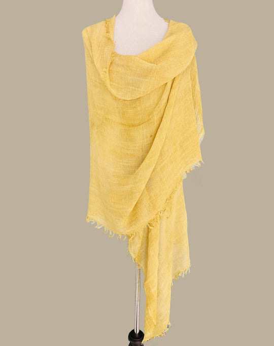 Stonewashed Solid Color Frayed Oversized Scarf