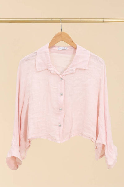 Boxy Linen Button Up