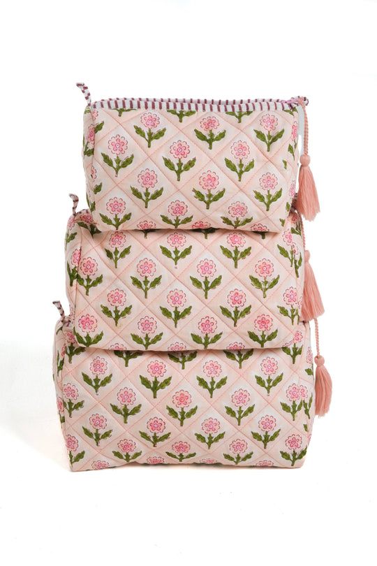 Mona Blockprint Makeup Bag