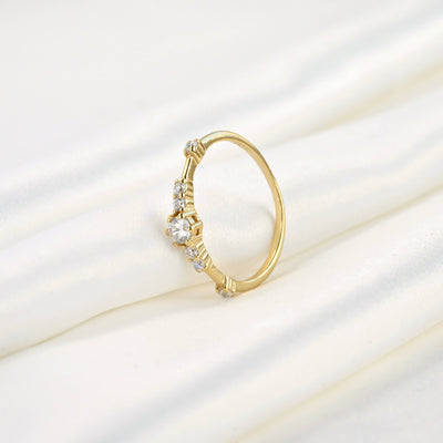 Sterling Silver Cluster CZ Ring