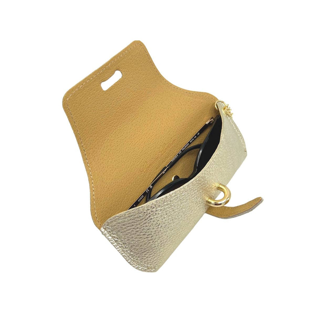 Detachable Genuine Leather Sunglasses Case