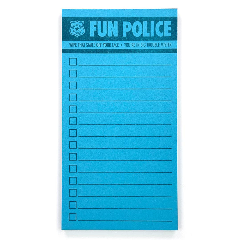 Fun Police Notepad