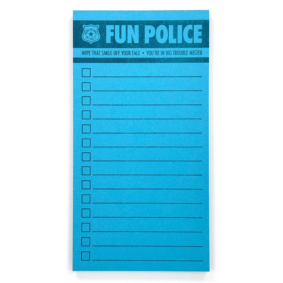 Fun Police Notepad