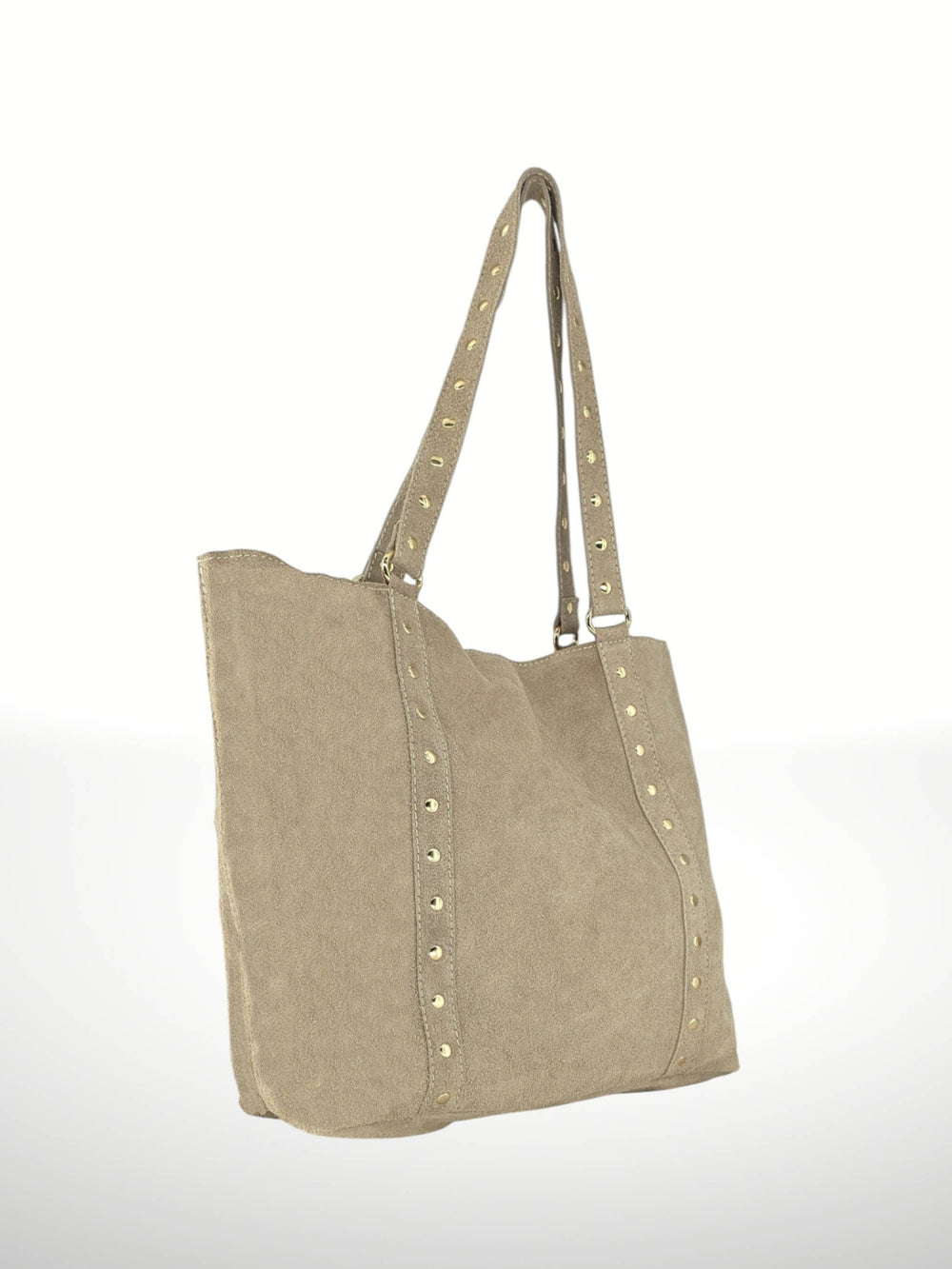 Vircina Studded Suede Tote Bag