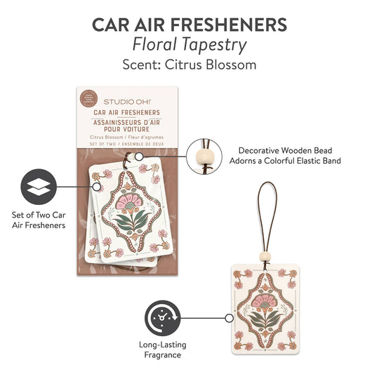 Floral Tapestry Car Air Freshener