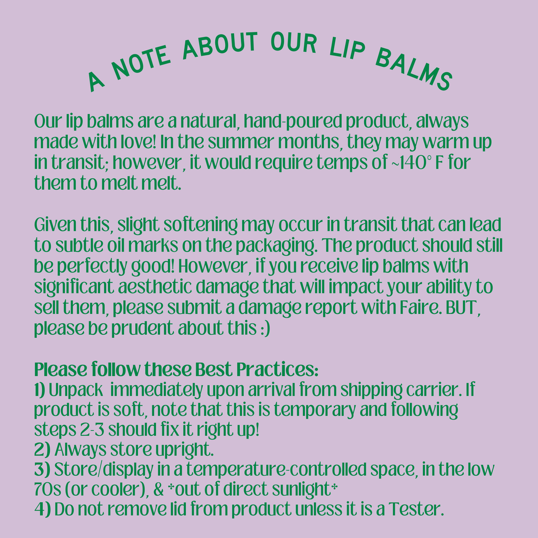 Lavender Mint Organic Lip Balm / 0.3 oz Biodegradable Tube