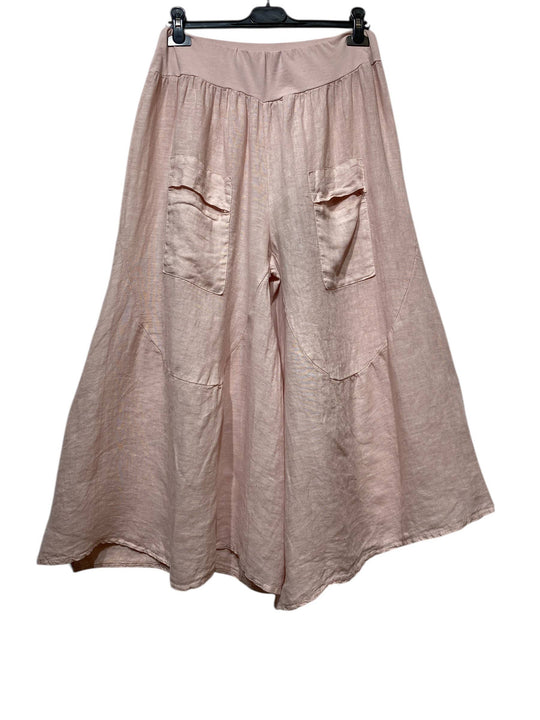 Wide Leg Linen Capris