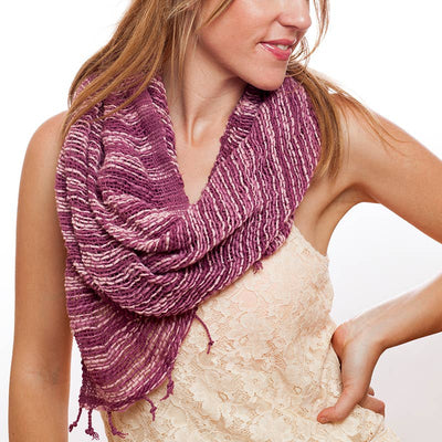 100% Cotton Fair Trade Free Weave Scarf