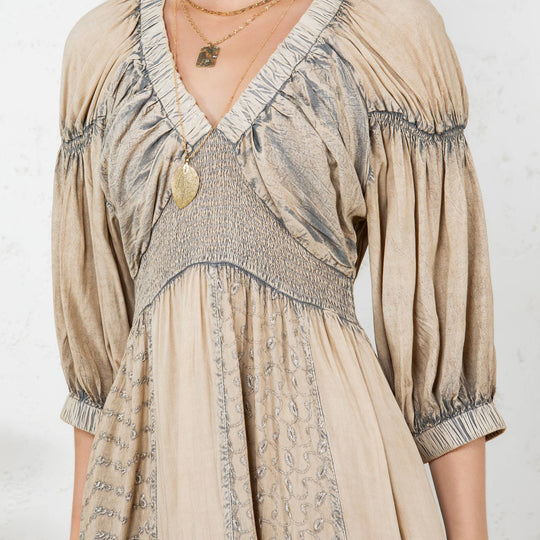 V-Neck Boho Dress
