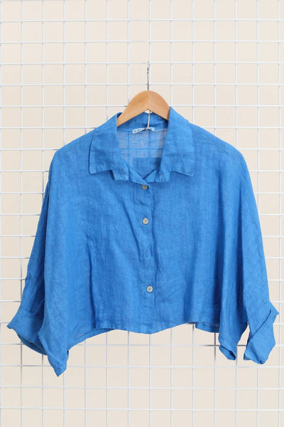 Boxy Linen Button Up