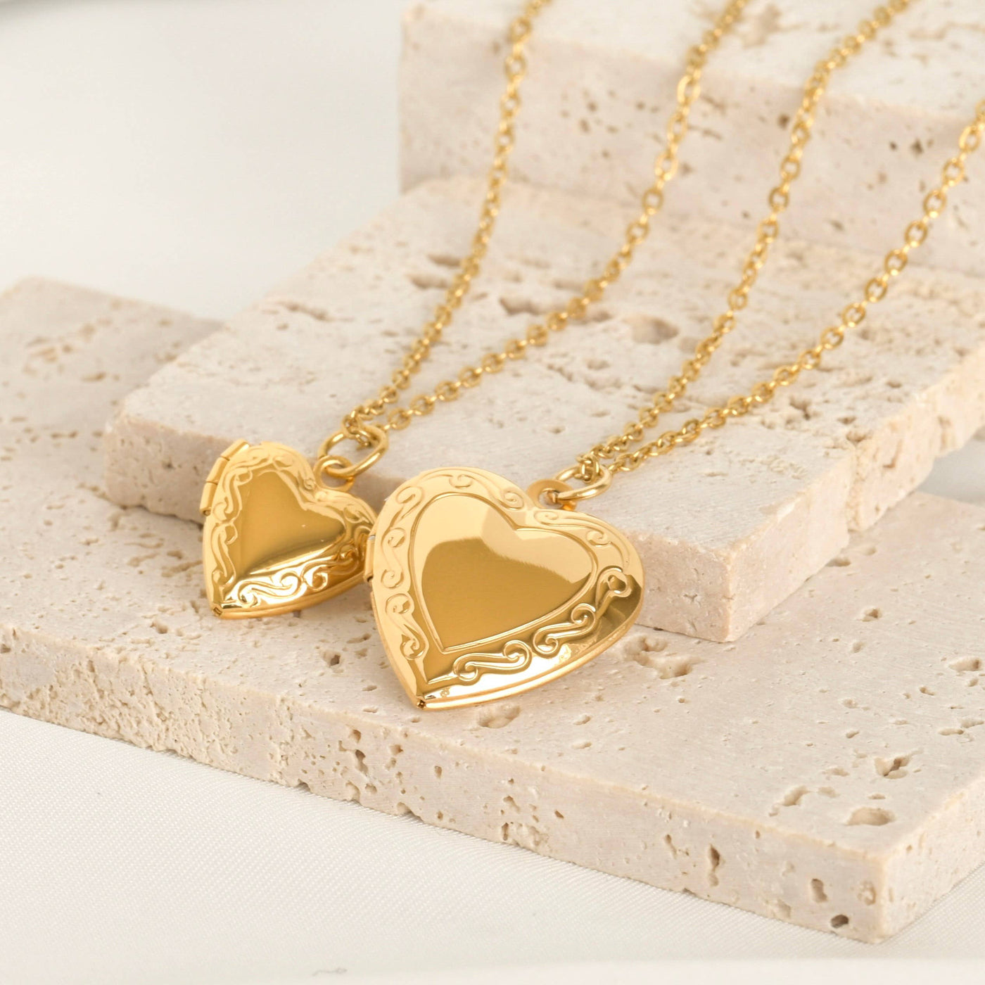 Vintage Heart Locket Necklace