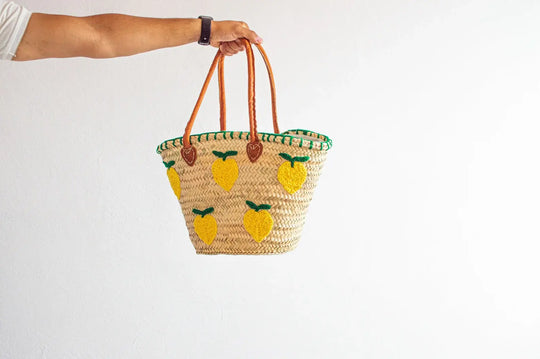French Market Basket with Lemons