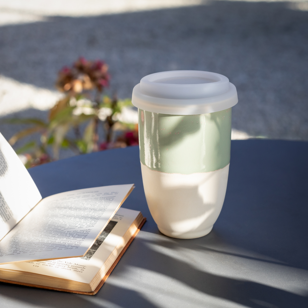 Sage Ceramic Travel Mug