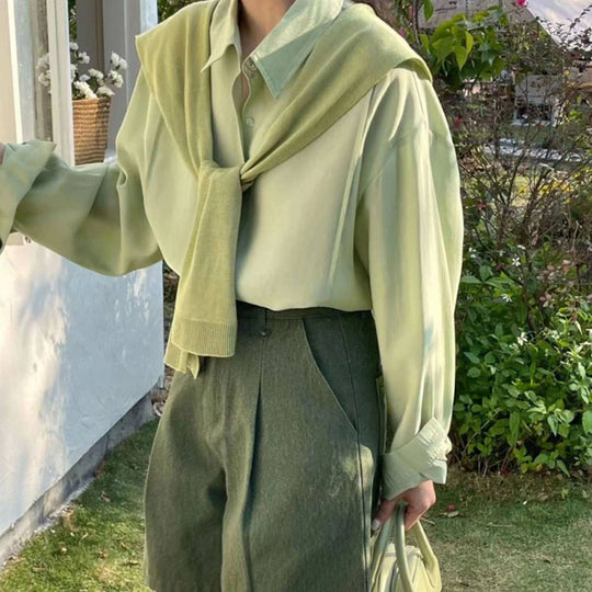 Solid Color Knotted Shawl