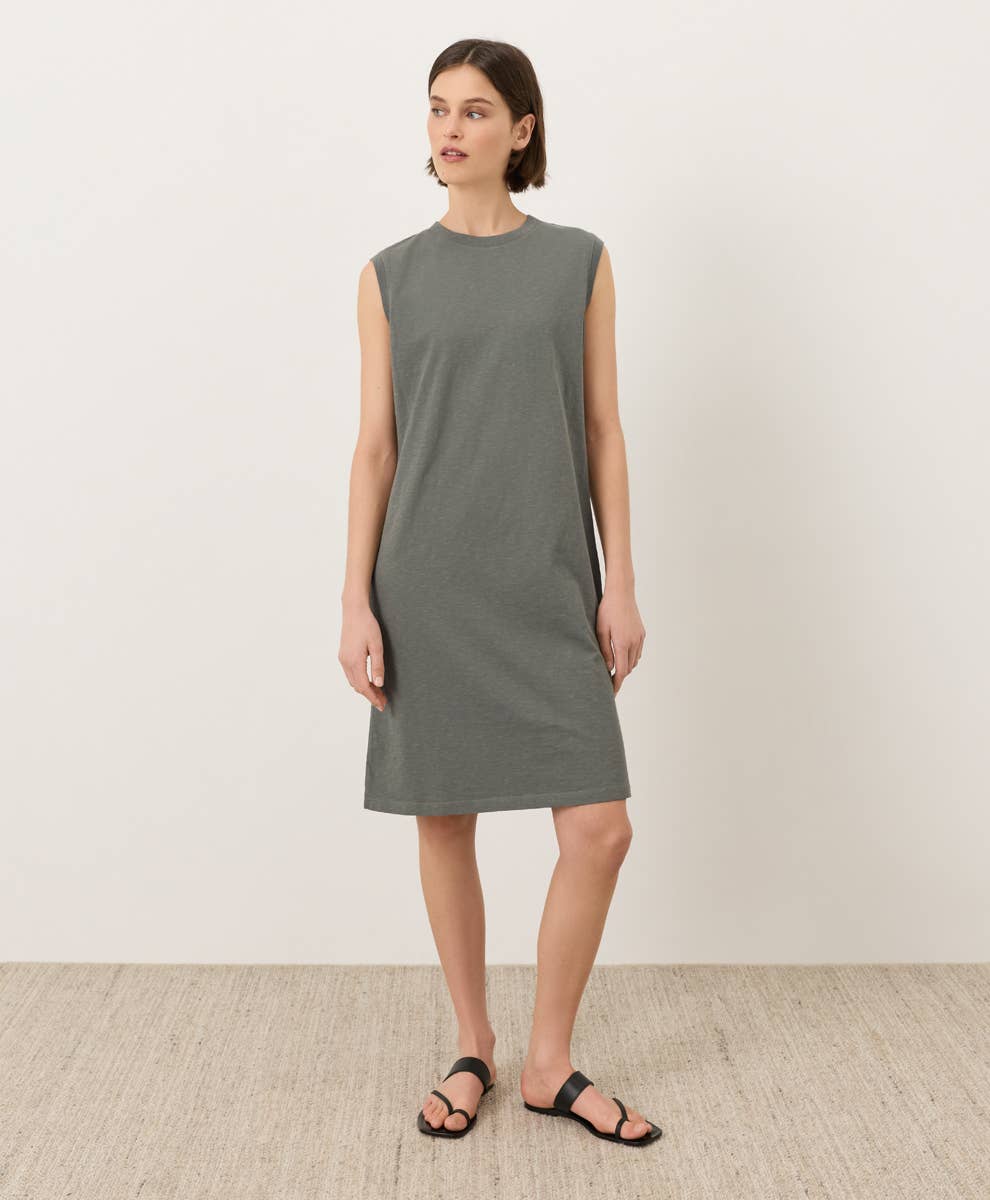 Soft-Slub Essential Easy Muscle Tee Dress