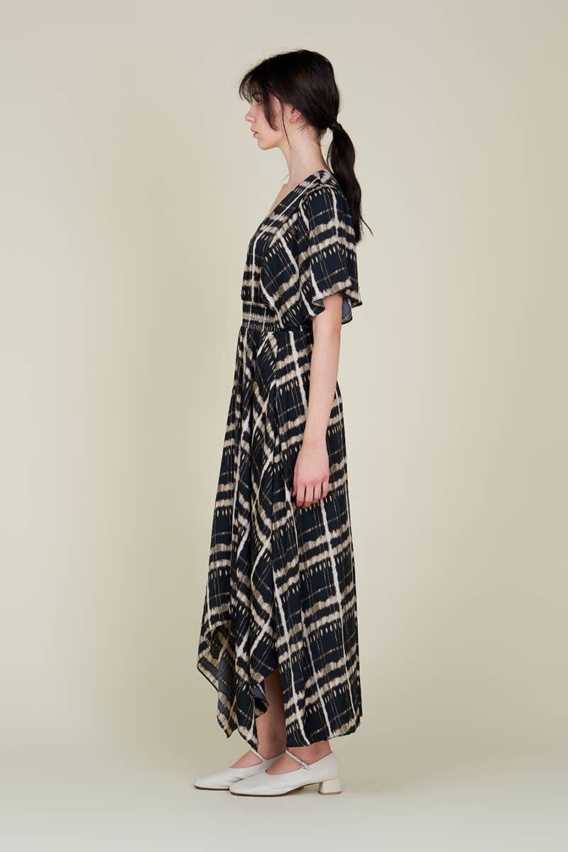 Printed Unbalanced Dress