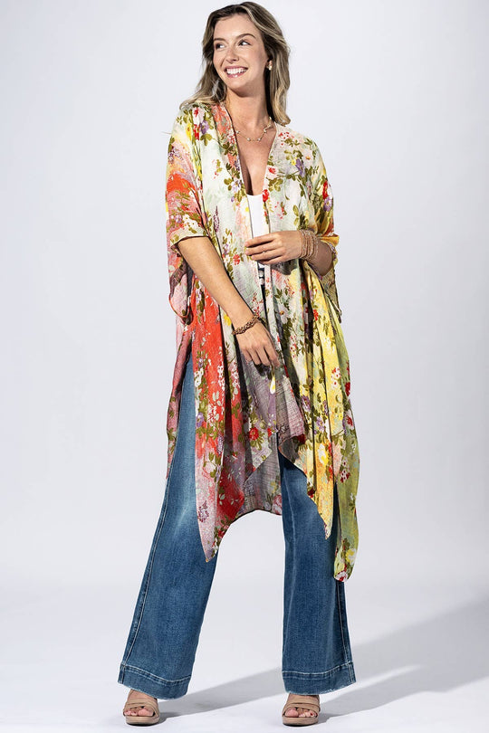 Flower Multi Garden Kimono
