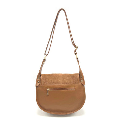 Suede Saddle Bag