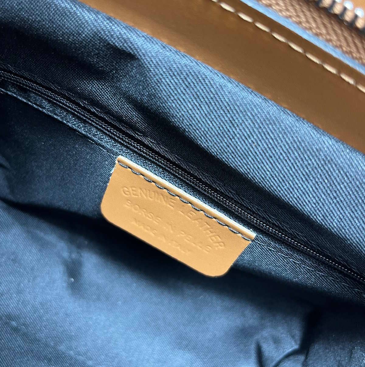 Italian Off White Leather Shoulder Bag