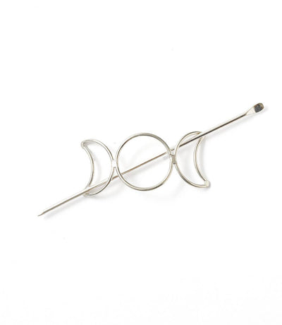 Indukala Moon Phase Hair Slide with Stick