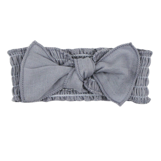 Blueberry Organic Muslin Smocked Headband