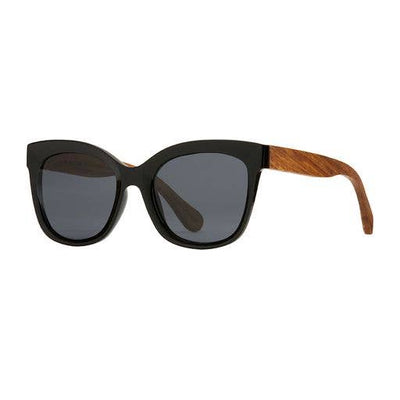 Nora - Recycled Plastic & Walnut Wood Sunglasses