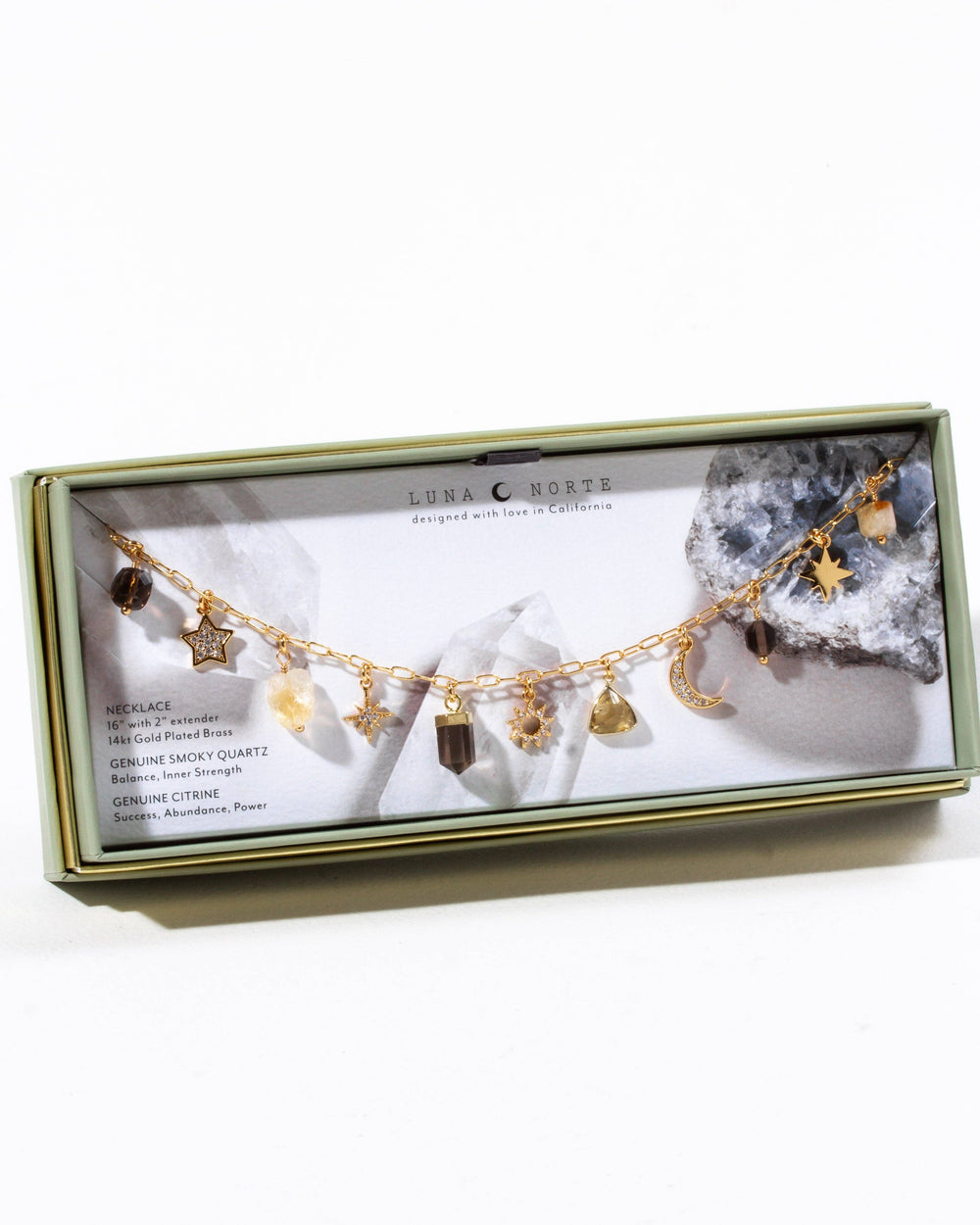 Golden Stardust Charm Necklace
