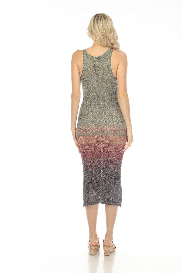 Gradient Knit Midi Dress