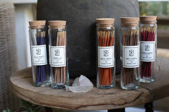 Incense in Glass Jar- 40 Sticks