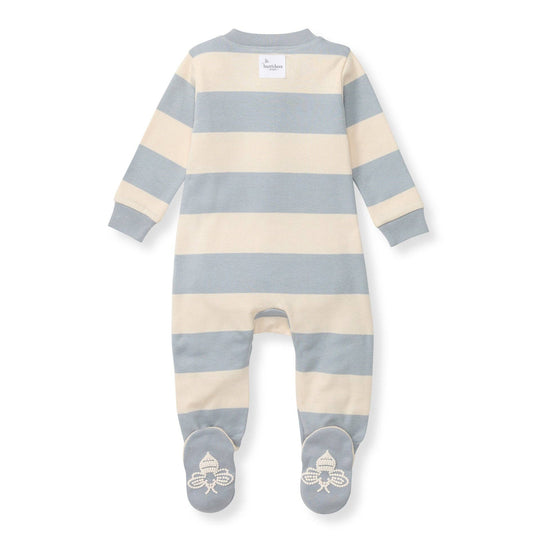 Quarry Rugby Stripe Organic Cotton Sleep & Play