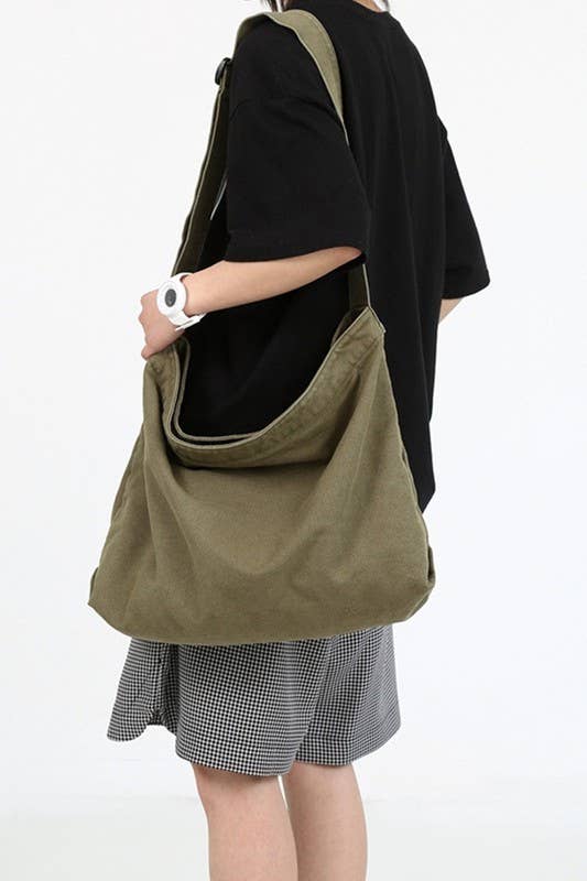 Canvas Big Shoulder Bag