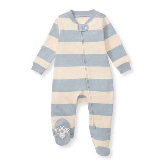 Quarry Rugby Stripe Organic Cotton Sleep & Play