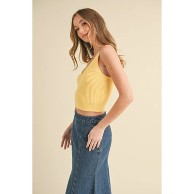 Butter Yellow Sweater Tank