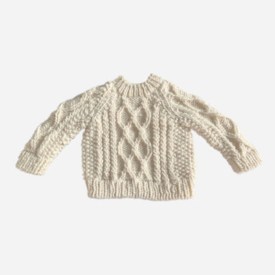 Cream Baby Fisherman Sweater