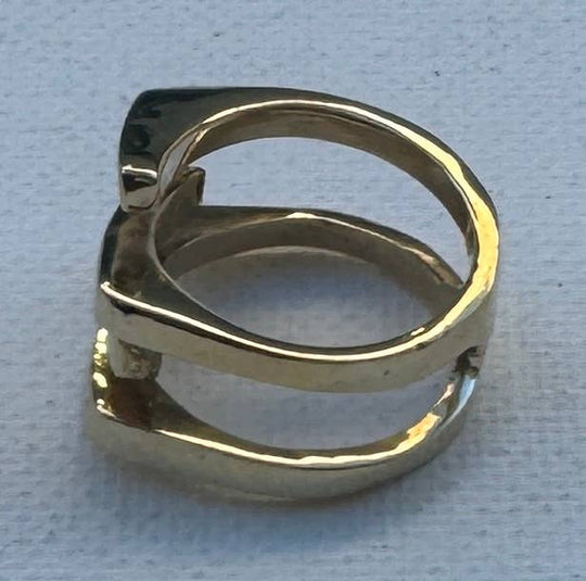 Architectural Wrap Brass Ring