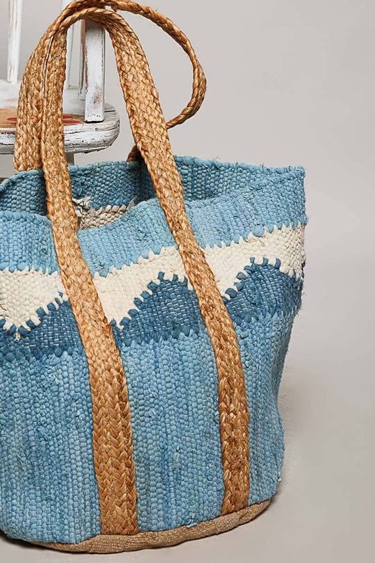 Multi Wave Handwoven Tote Bags