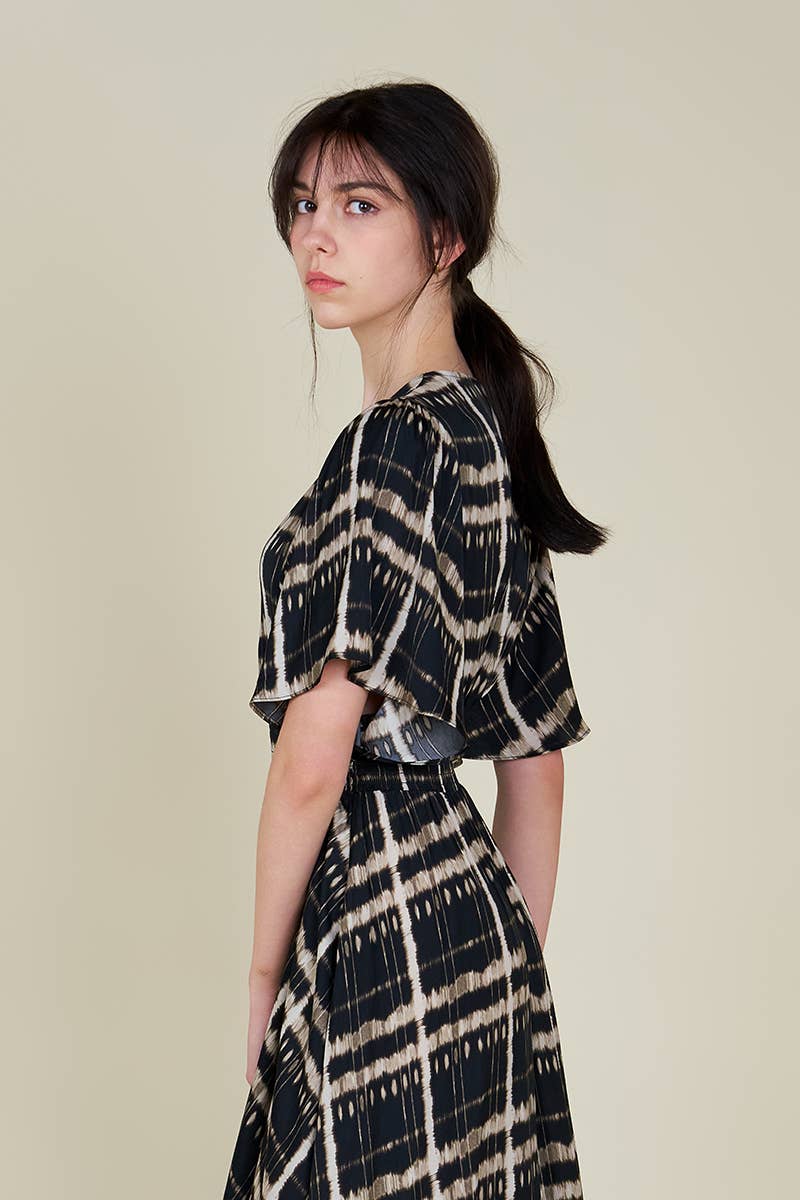 Printed Unbalanced Dress