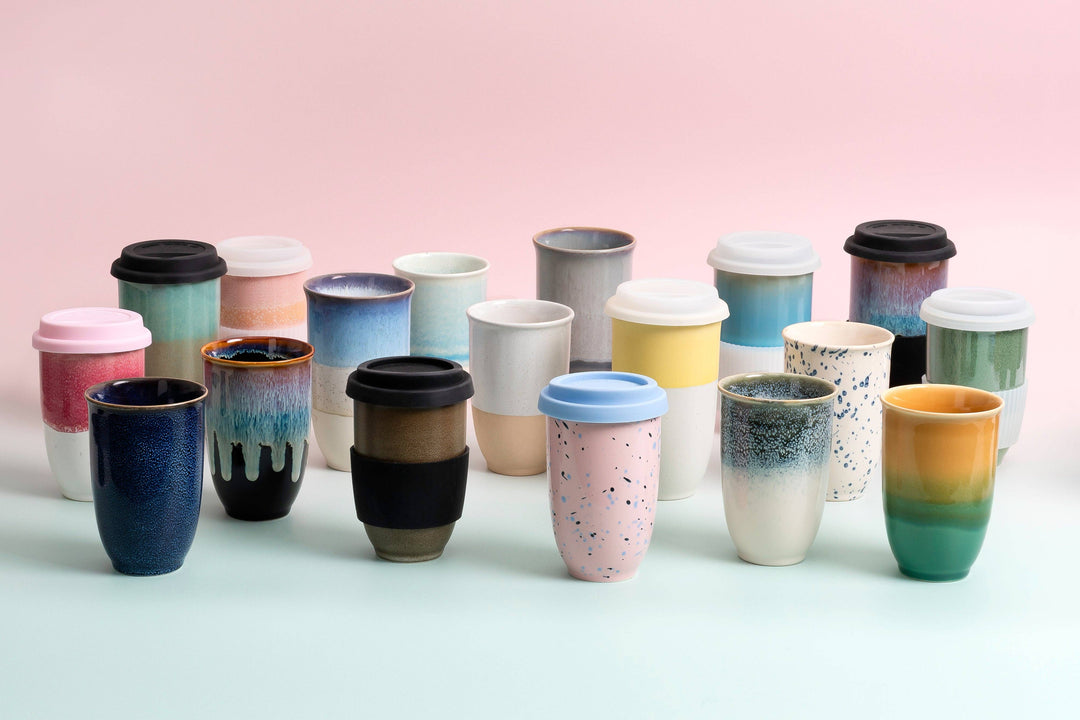 Savannah Ceramic Travel Cup 16oz | Reusable Coffee Cup