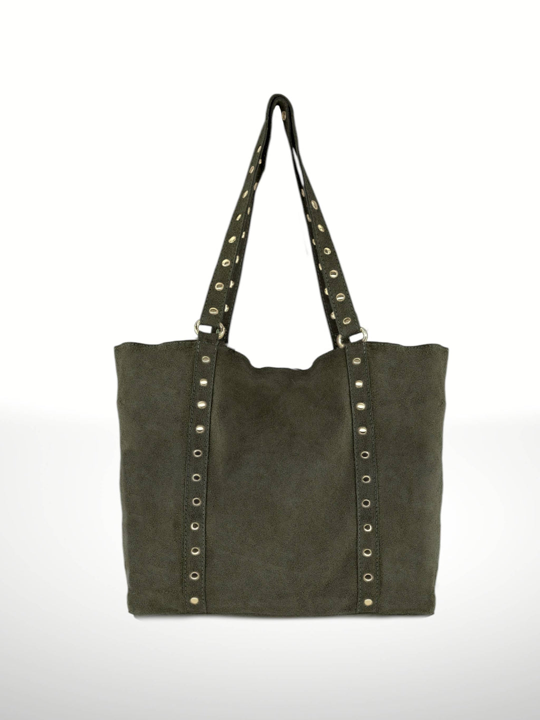 Vircina Studded Suede Tote Bag